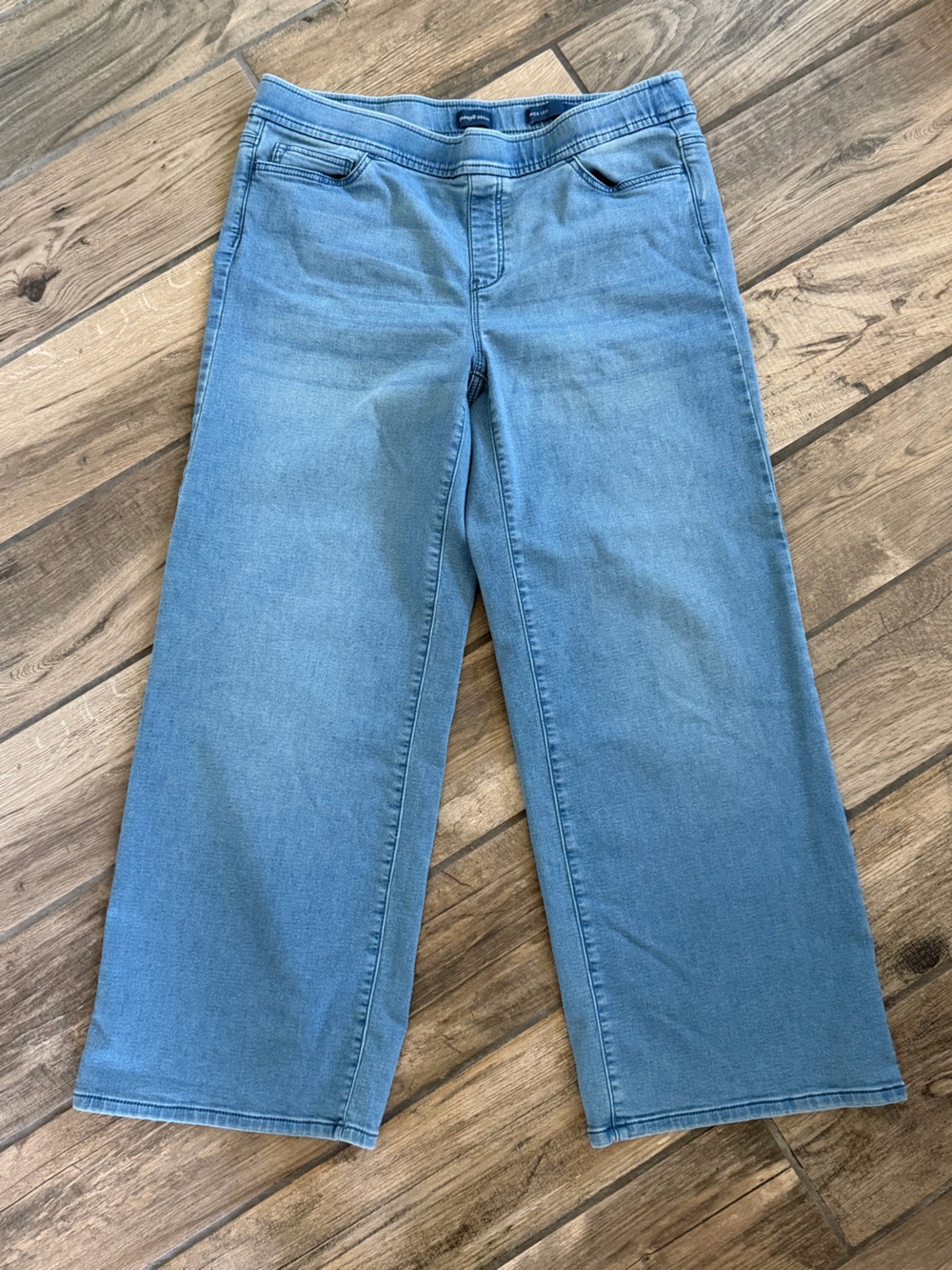 J.Jill Pure Jill Wide Leg Denim Jeans in Light Blue
